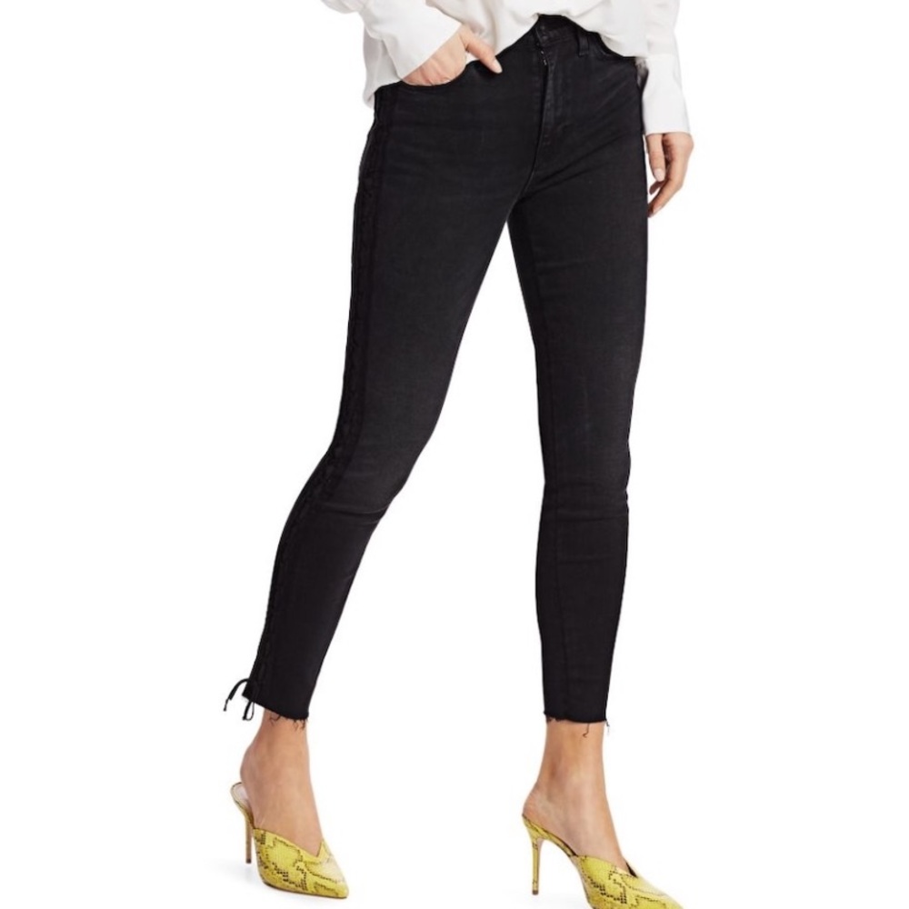 Hudson Lace Up Skinny Jeans - Picture 4 of 4